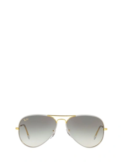 Ray Ban Ray In Grey On Legend Gold