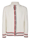 THOM BROWNE THOM BROWNE CABLE KNITTED CARDIGAN