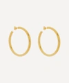Otiumberg 14ct Gold Plated Vermeil Silver Large Chunky Hoop Earrings