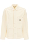 Carhartt Walter Cotton And Linen-blend Canvas Shirt Jacket In Natural