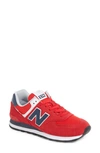 New Balance 574 Classic Sneaker In Team Red/indigo