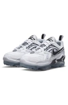 Nike White & Grey Vapormax Evo Sneakers In White/ Black-wolf Grey