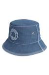 BURBERRY LOGO DENIM BUCKET HAT,8040527
