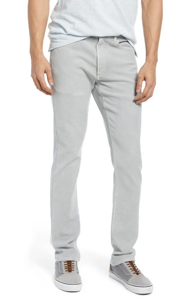 Faherty Stretch Terry 5-pocket Pants In Light Grey