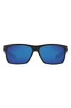 COSTA DEL MAR 60MM POLARIZED RECTANGULAR SUNGLASSES,6S902660-ZP