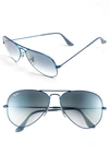 Ray Ban Standard Original 58mm Aviator Sunglasses In Blue