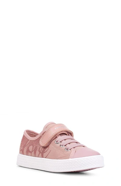 Geox Kids' Ciak Leather Toecap Trainers In Pink