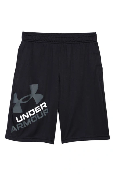 Under Armour Kids' Ua Prototype 2.0 Performance Athletic Shorts In Black/ Pitch Gray