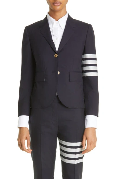 Thom Browne Navy 4-bar Blazer