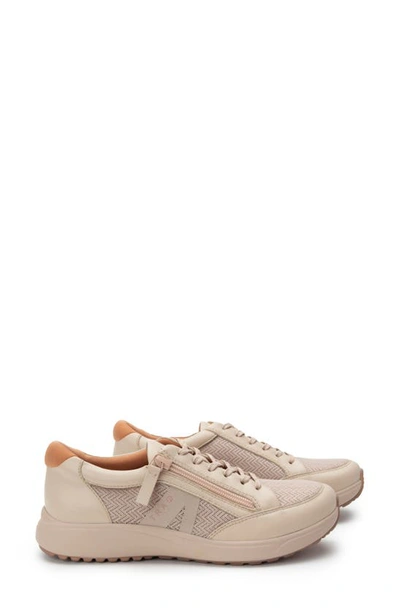 Traq By Alegria Eazee Sneaker In Bone Leather