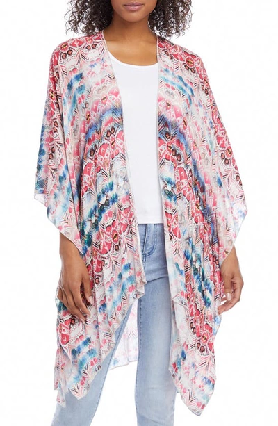 Karen Kane Open Front Print Wrap