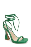 Steve Madden Women's Lafayette Ankle Tie High Heel Sandals In Green
