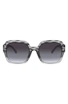 Tory Burch 56mm Round Sunglasses In Grey