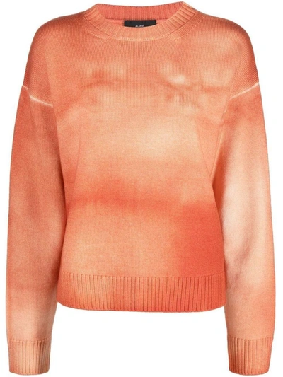 Alanui Tie-dye Effect Jumper In Orange