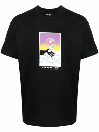 Carhartt Together Graphic-print Organic-cotton T-shirt In Black