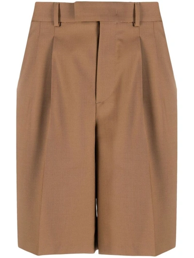 Valentino Men's  Brown Wool Shorts