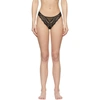 Kiki De Montparnasse Leche Moi Lace Thong Underwear In 001 Black