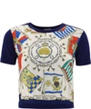 ETRO ETRO NAUTICAL PRINT CROPPED TOP