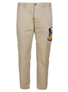 DSQUARED2 DSQUARED2 LOGO PATCH CHINO PANTS