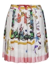 VERSACE VERSACE PRINTED PLEATED SKIRT