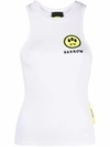 BARROW BARROW WOMEN'S WHITE COTTON TANK TOP,029455002 L