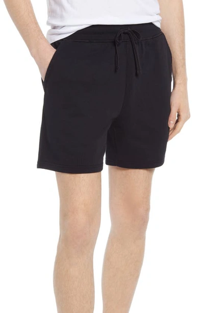 Reigning Champ Loopback Pima Cotton-jersey Drawstring Shorts In Black