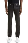 ALEXANDER MCQUEEN COATED SLIM FIT JEANS,625465QRY57