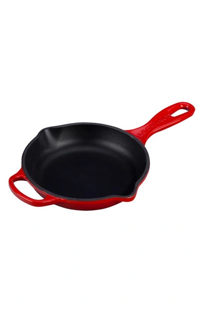 Le Creuset Signature Handle 6.3-inch Enamel Cast Iron Skillet In Cerise