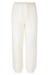 Skims Cozy Knit Drawstring Sweatpants In Bone
