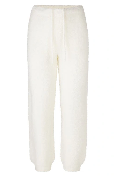 Skims Cozy Knit Drawstring Sweatpants In Bone