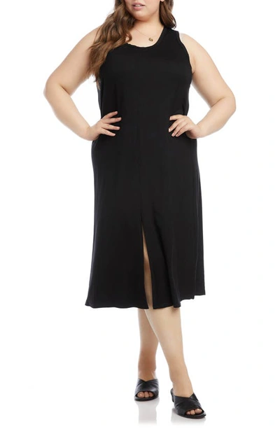 Karen Kane Midi Tank Dress In Black