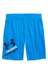 Under Armour Kids' Ua Prototype 2.0 Performance Athletic Shorts In Blue Circuit/ Academy