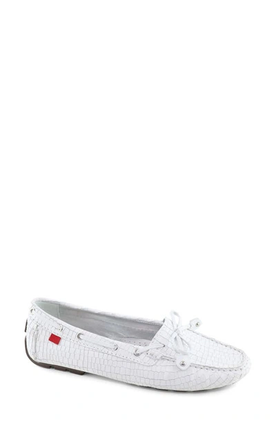 Marc Joseph New York 'cypress Hill' Loafer In White Mini Croc