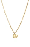 Argento Vivo Sterling Silver Rondelle Script Initial Pendant Necklace In Gold A