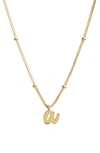 Argento Vivo Rondelle Script Initial Pendant Necklace In Gold A