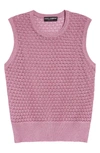 DOLCE & GABBANA METALLIC CREWNECK VEST,FX856TJAIED