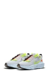 Nike Women's Crater Impact Casual Sneakers From Finish Line In Football Grey/volt-hyper Crims