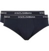 Dolce & Gabbana Pack Of 2 Stretch Jersey Briefs In Navy