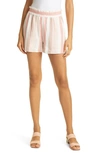 Rails Leighton Smocked Waist Seersucker Shorts In Cheyanne Stripe