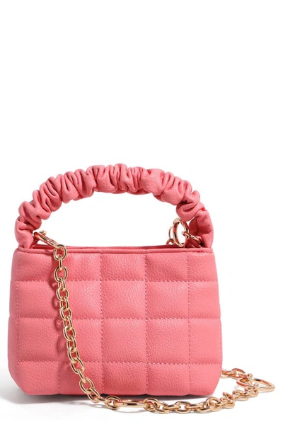 House Of Want How We Brunch Vegan Leather Mini Tote In Peony