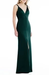 LOVELY NEVE TWIST STRAP SATIN CHARMEUSE GOWN,LB027