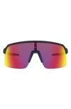 Oakley Womens Black Oo9462 Sutro S Shield Acetate Sunglasses In Black Brown