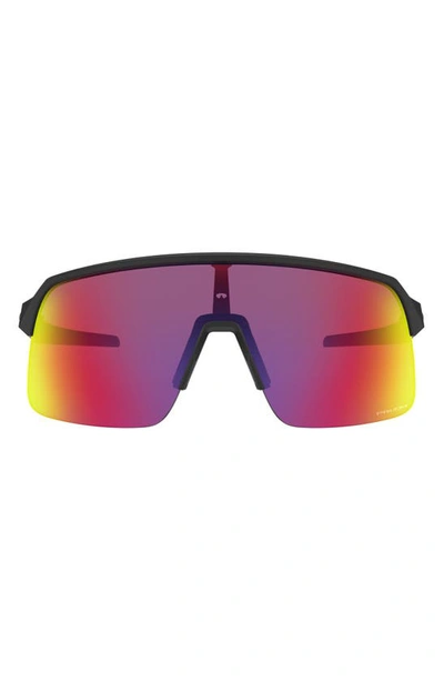 Oakley Sutro Lite 139mm Prizm™ Semi Rimless Wrap Shield Sunglasses In Black Brown