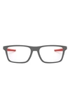 Oakley Port Bow 55mm Rectangular Optical Glasses In Light Blue