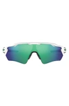 Oakley Radar® Ev Path® 138mm Prizm™ Wrap Shield Sunglasses In White