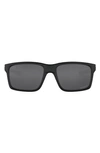 Oakley Mainlink™ 61mm Rectangular Sunglasses In Matte Black