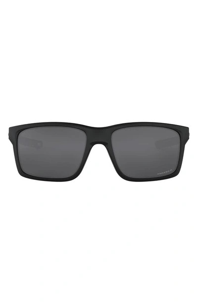 Oakley Mainlink™ 61mm Rectangular Sunglasses In Matte Black