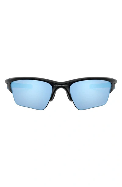 Oakley Half Jacket® 2.0 Xl 62mm Polarized Rectangular Sunglasses In Rubber Black
