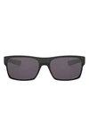Oakley Twoface™ 60mm Polarized Rectangular Sunglasses In Grey