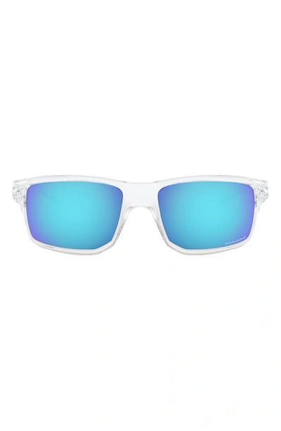 Oakley Gibston Prizm™ 61mm Wrap Sunglasses In Clear